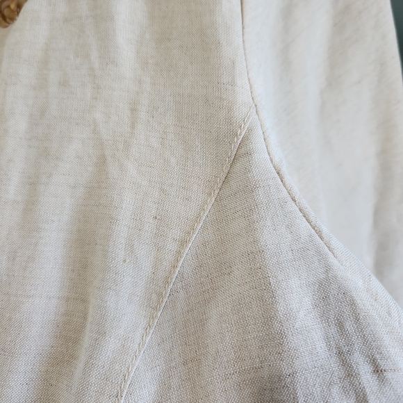Ruby Rd. Cream Linen Blend Top - Picture 8 of 9
